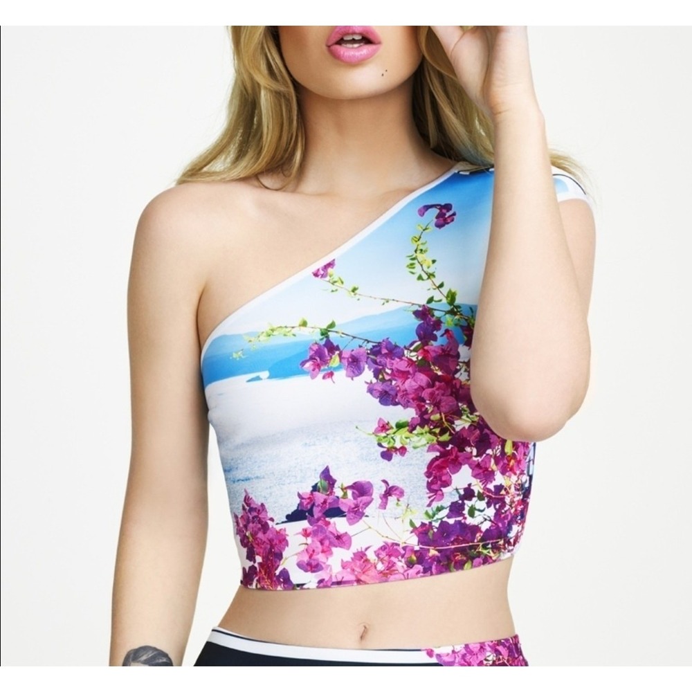 Clover Canyon Iggy Azalea Revolve Top Crop Colorful Size XS Women's Summer